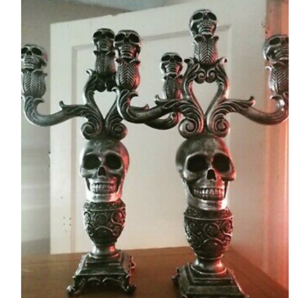 SOLD!!!Candelabrum gothic solver/black